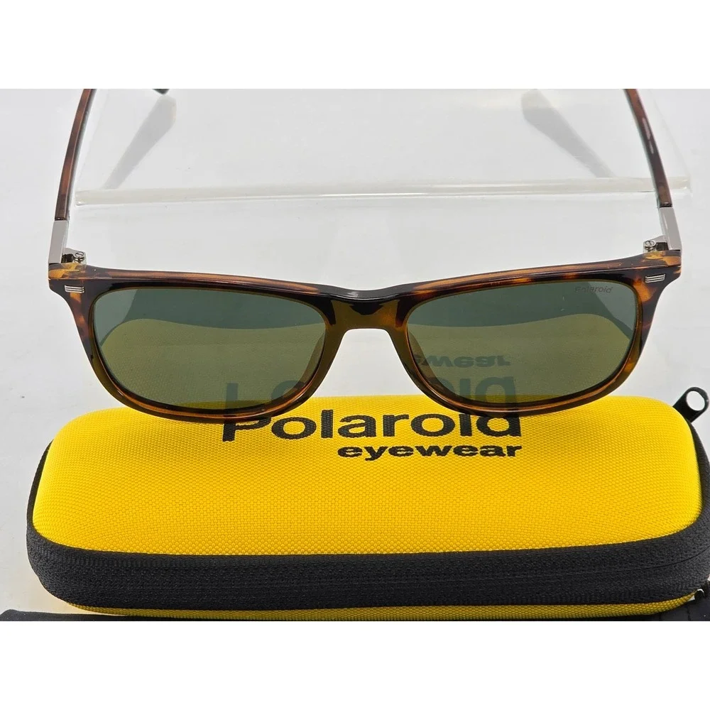 Polaroid Sunglasses Mens 55mm Tortoise Sustainable Choice PLD 2109/S - Excellent